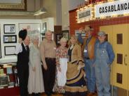 Mineola Historical Museum docents dressed in costume. 