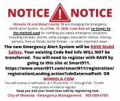 Emergency Alert System Changing to RAVE
