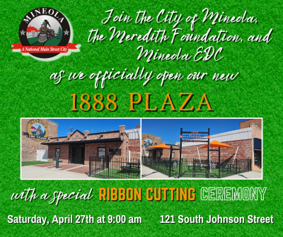 Ribbon Cutting 1888 plaza
